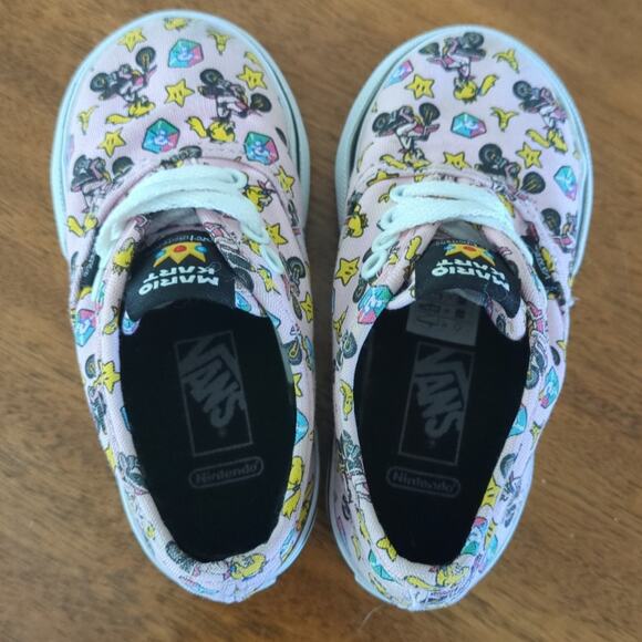 Vans Kids Authentic (Nintendo) Skate Shoe Princess Peach toddler 6 - Picture 6 of 8
